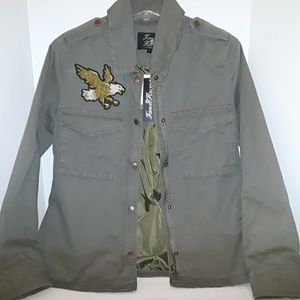 FOREVER FLOWER - MILITARY UTILITY  EAGLE JACKET
